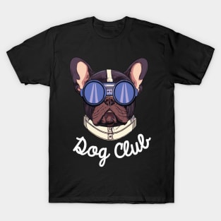 Frenchie Dog Club Pilot Dog Lover Frenchie T-Shirt